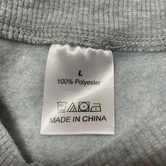 Retro Ghost Halloween Crewneck Pullover Sweater in Light Grey - Picture 5 of 7